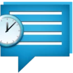 message scheduler android application logo